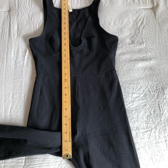 Aritzia Black Stretch v neck sexy onesie jumpsuit S - Picture 7 of 8